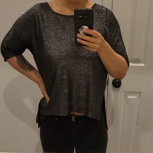 BCBGeneration Size Small Shimmery Black  Top